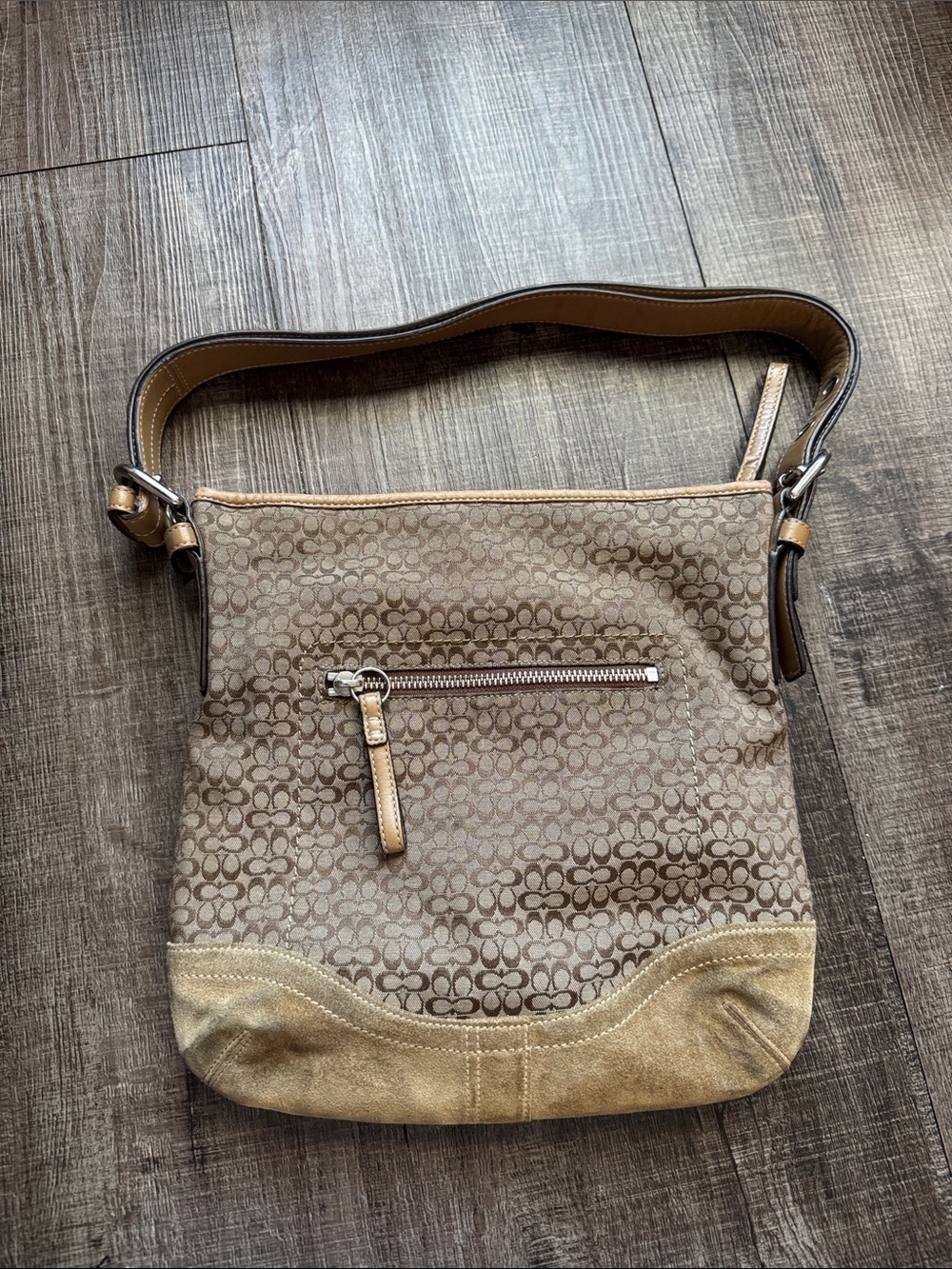 Coach Signature Jacquard Shoulder Bag